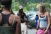 Dancers at rehearsals