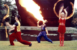 Fire breathers and jugglers