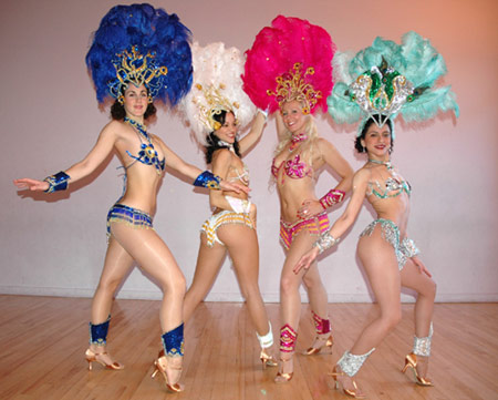 Dancers in exotic costume