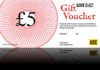 Dance class gift voucher